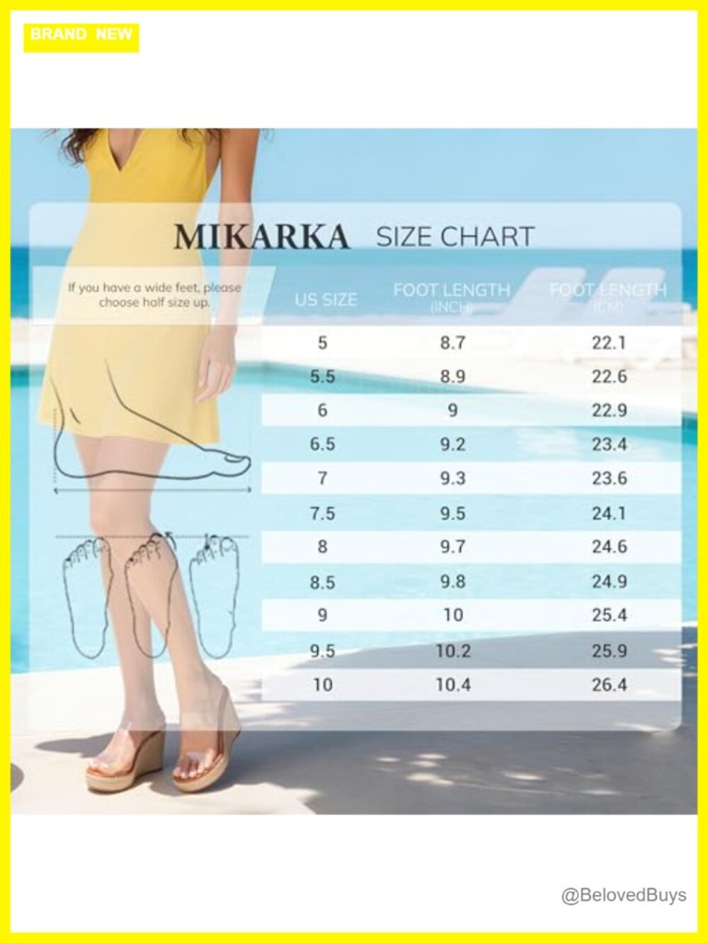 Slip-On Espadrille Wedge Sandals - Open Toe Platform Slides for Summer Beach - Picture 5 of 6